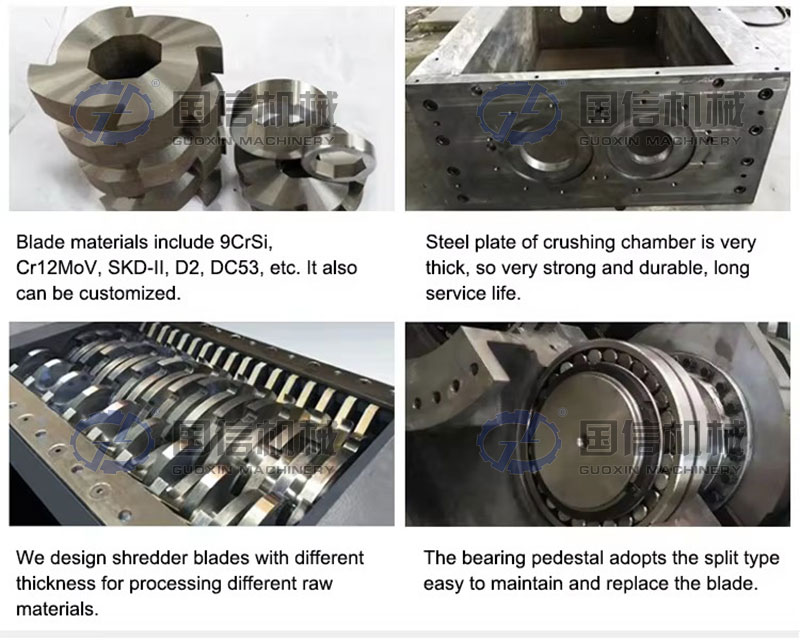 plastic waste crushing machine Internal structure