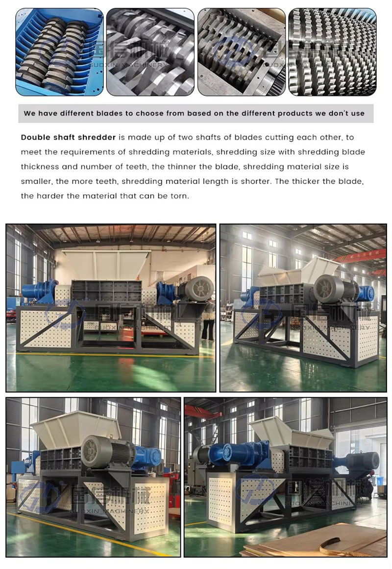 plastic waste crushing machine Blade Type