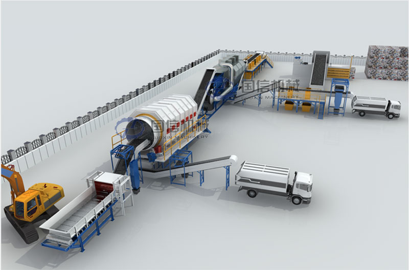 construction waste separator machine Production line process