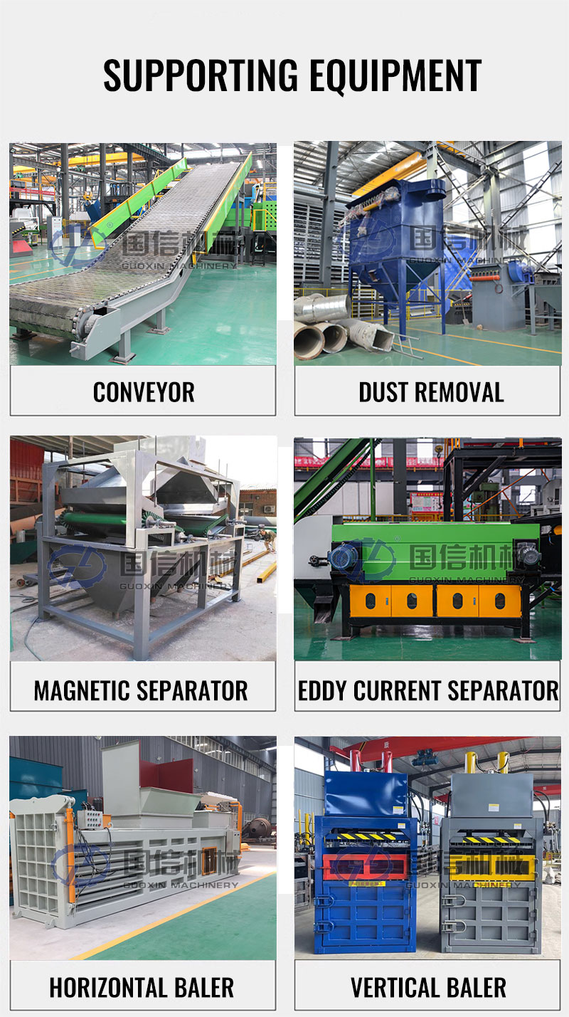 medical waste shredder machine supporting equipment