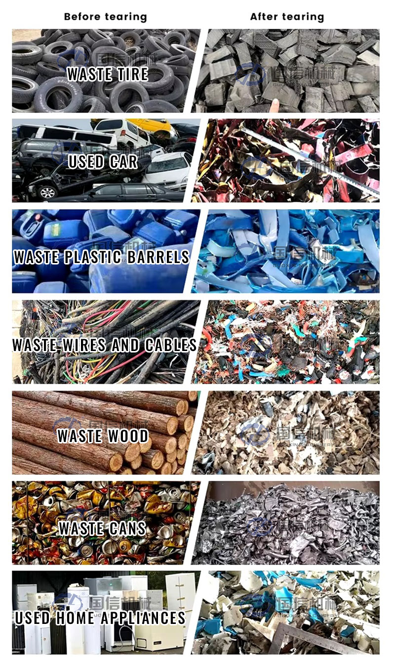 plastic barrel shredder Application scope
