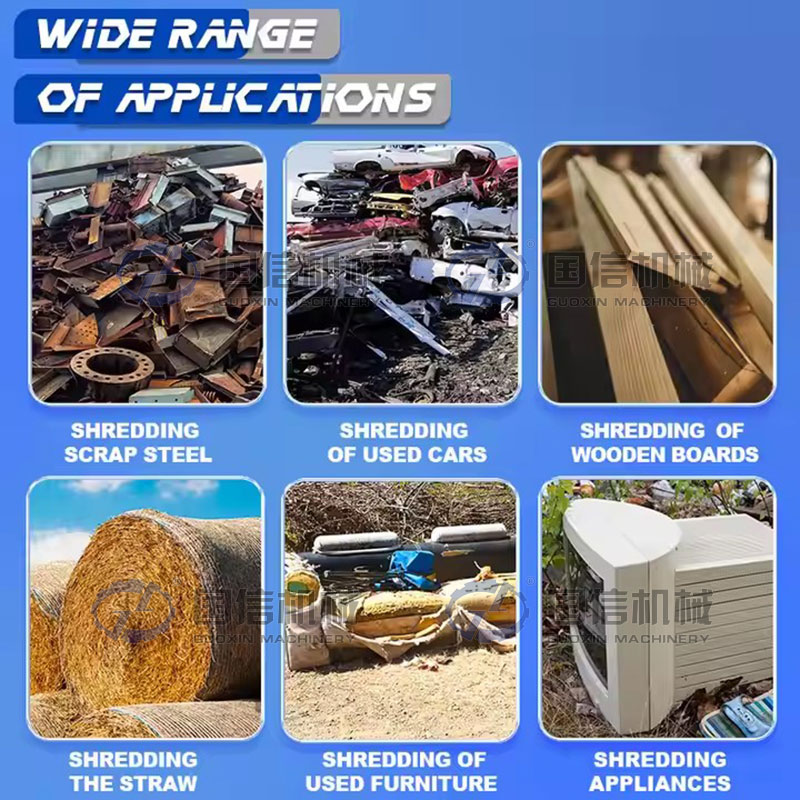 industrial car shredder Application scope