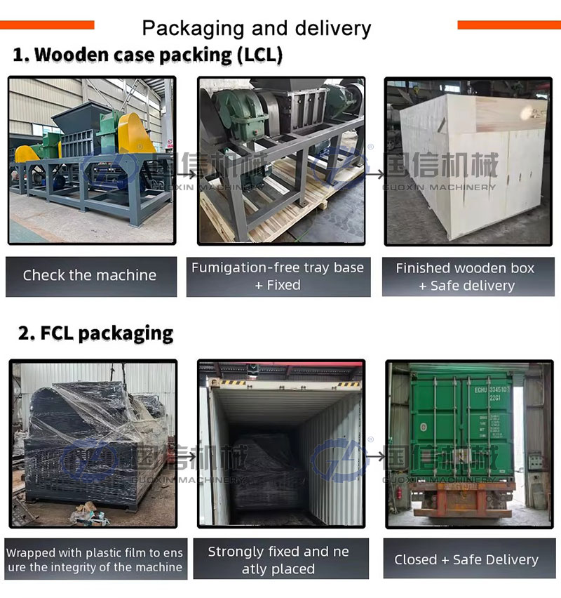 plastic recycling shredder machine Delivery site