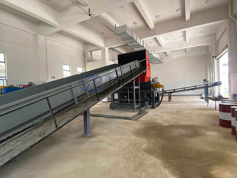 waste wood crusher Myanmar customer site