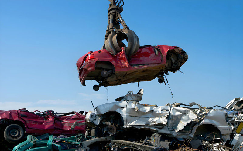 car shredder machine Scrapped Cars