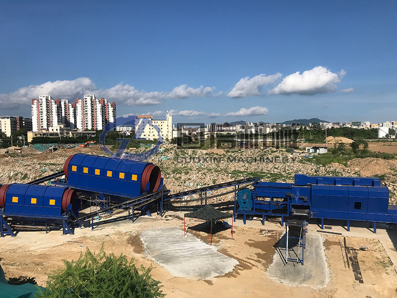 large garbage sorting equipment